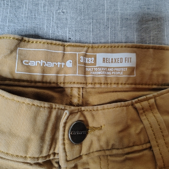 Carhartt Utility Pants Size 30x32 Brown Rugged Flex Relaxed Fit Carpenter Work - Picture 3 of 15